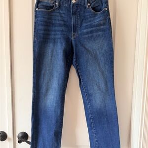 Good American Deep Blue Straight Jeans